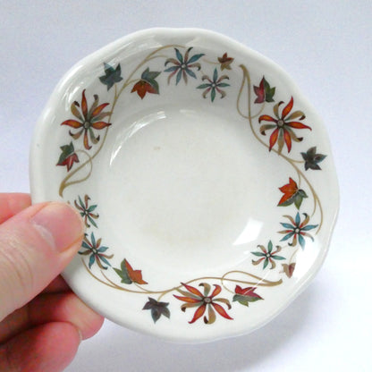 VINTAGE DURALINE GRINDLEY HOTELWARE FLORAL PATTERNED CREAMER AND BOWL SET