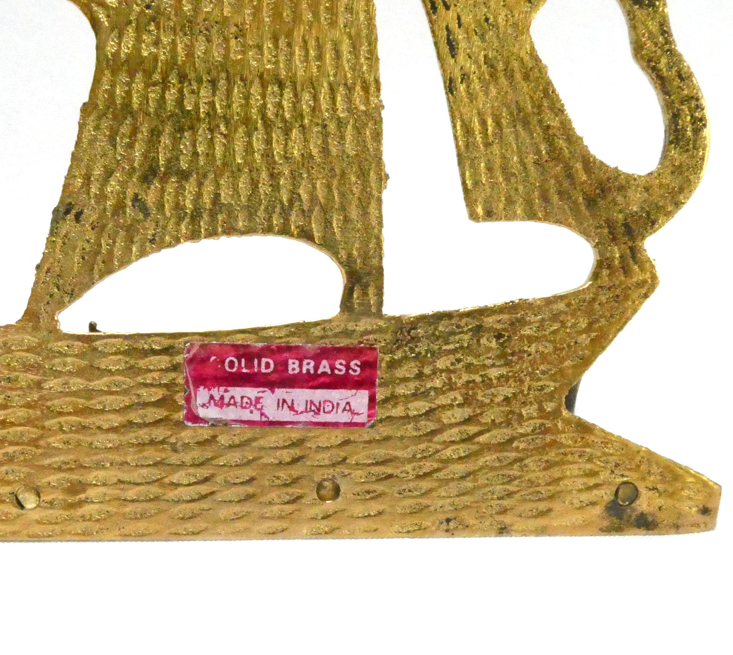 Solid Brass Nautical Motif Styled 5-HOOK WALL KEY HOLDER From India