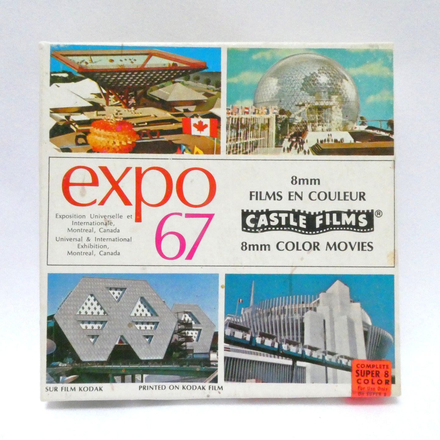 CANADIAN EXPO '67 Full-Colour Super 8mm Film Movie of the Montreal Quebec Events by Castle Films no. 9107