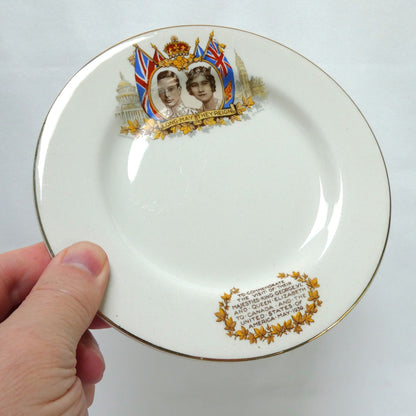 Antique King George VI and Queen Elizabeth Two-Pack Special: 1937 Coronation Cup and 1937 Visit to Canada Souvenir Plate