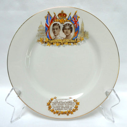 Antique King George VI and Queen Elizabeth Two-Pack Special: 1937 Coronation Cup and 1937 Visit to Canada Souvenir Plate