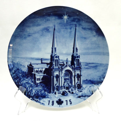 1975 Commemorative Plate Celebrating The Basilica of Sainte-Anne-de-Beaupré in Quebec, Made by Hutschenreuther of Germany