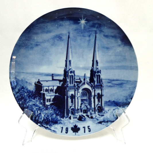 1975 Commemorative Plate Celebrating The Basilica of Sainte-Anne-de-Beaupré in Quebec, Made by Hutschenreuther of Germany
