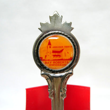 Vintage Collectible Souvenir Spoon: Bay Roberts Anglican Church of Newfoundland, Canada