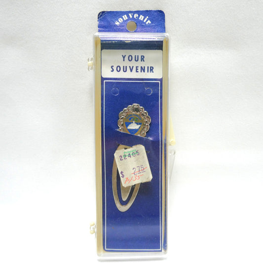 Vintage Collectible Souvenir Metal Book Marker: ISLAND PRINCESS CRUISE SHIP