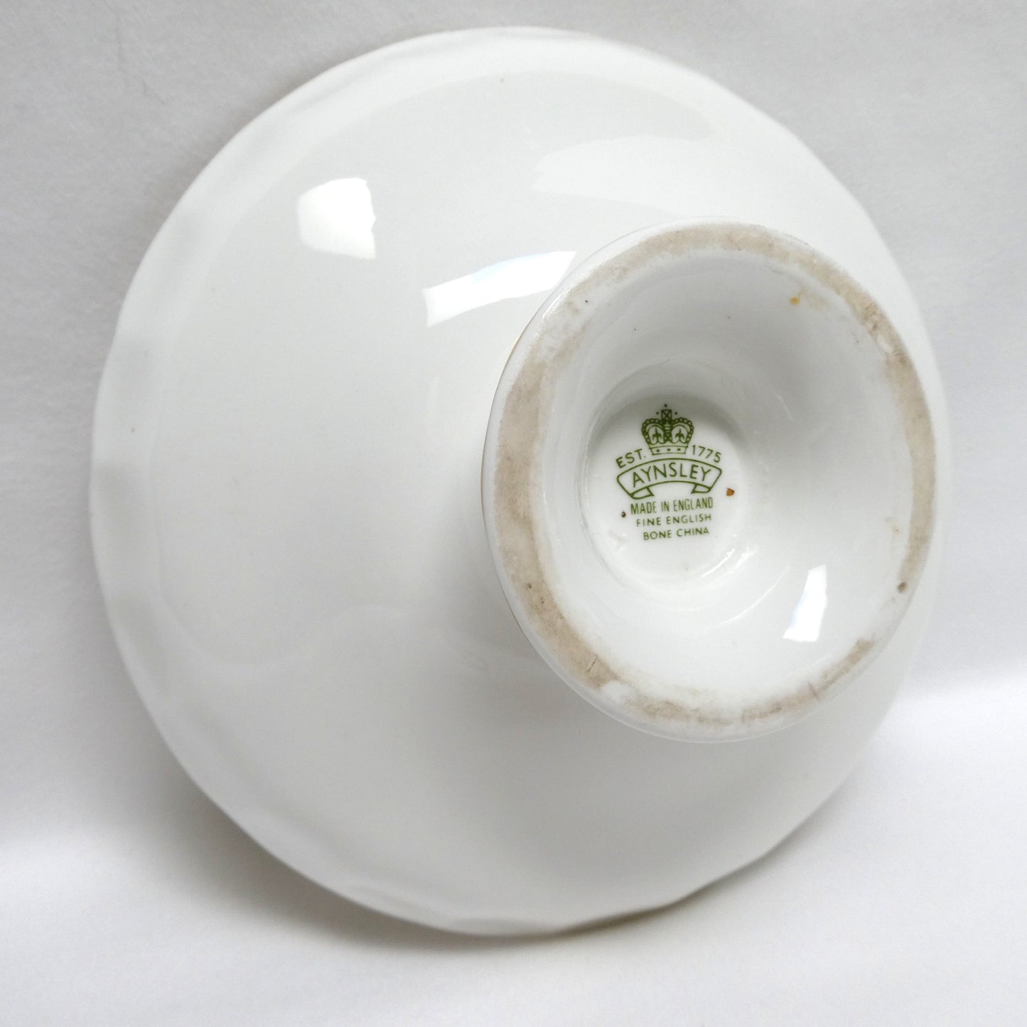 Aynsley Fine Bone China Commemorative Pedestal Dish Comport Celebrating the 1977 QEII Silver Jubilee