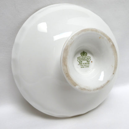 Aynsley Fine Bone China Commemorative Pedestal Dish Comport Celebrating the 1977 QEII Silver Jubilee