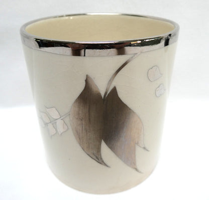 Sandland Silver Lusterware SMALL JAR / OPEN CUP (No Lid), by Sandland Ware of England