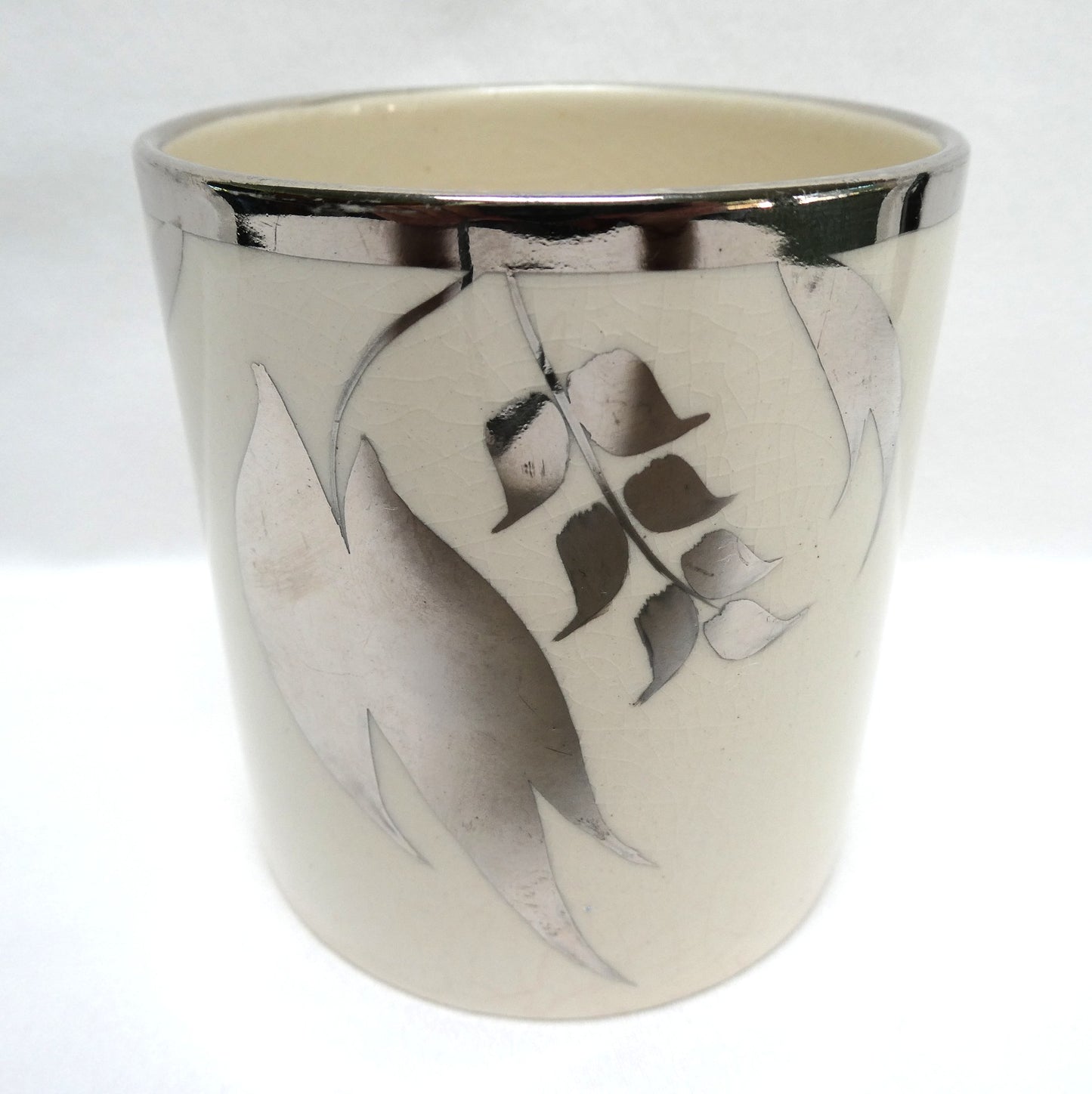 Sandland Silver Lusterware SMALL JAR / OPEN CUP (No Lid), by Sandland Ware of England