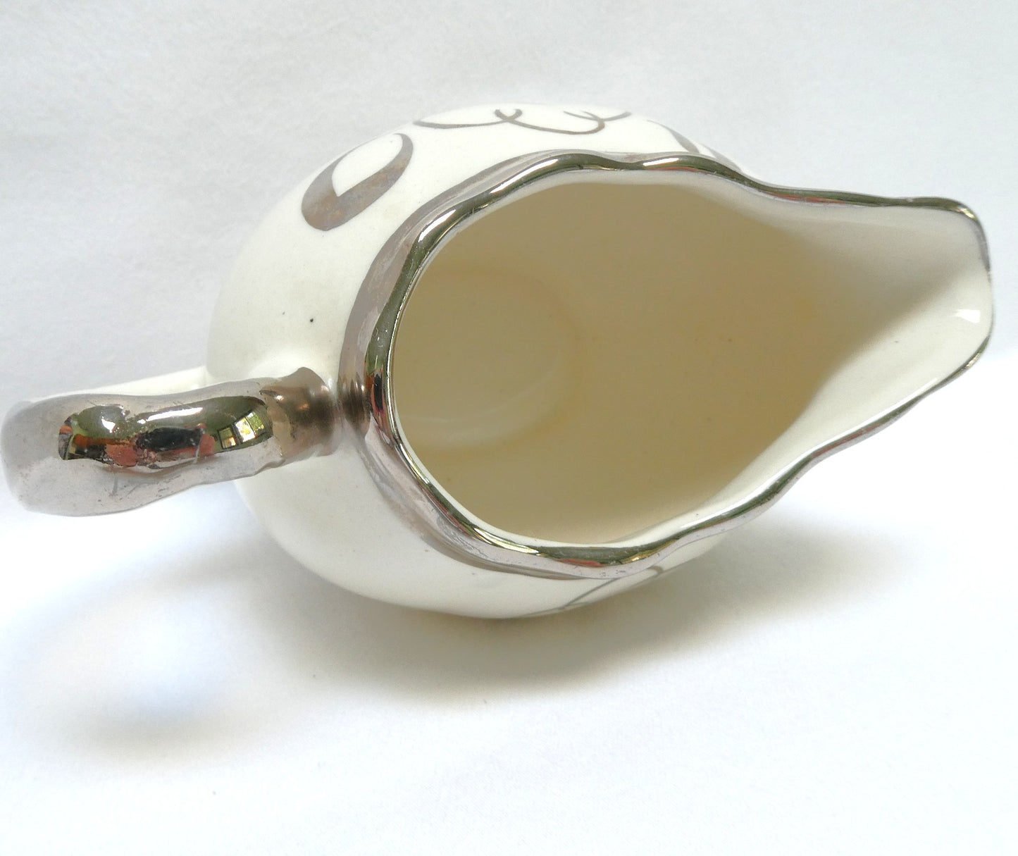 Sandland Silver Lusterware FLORAL DESIGN CREAMER, by Sandland Ware of England