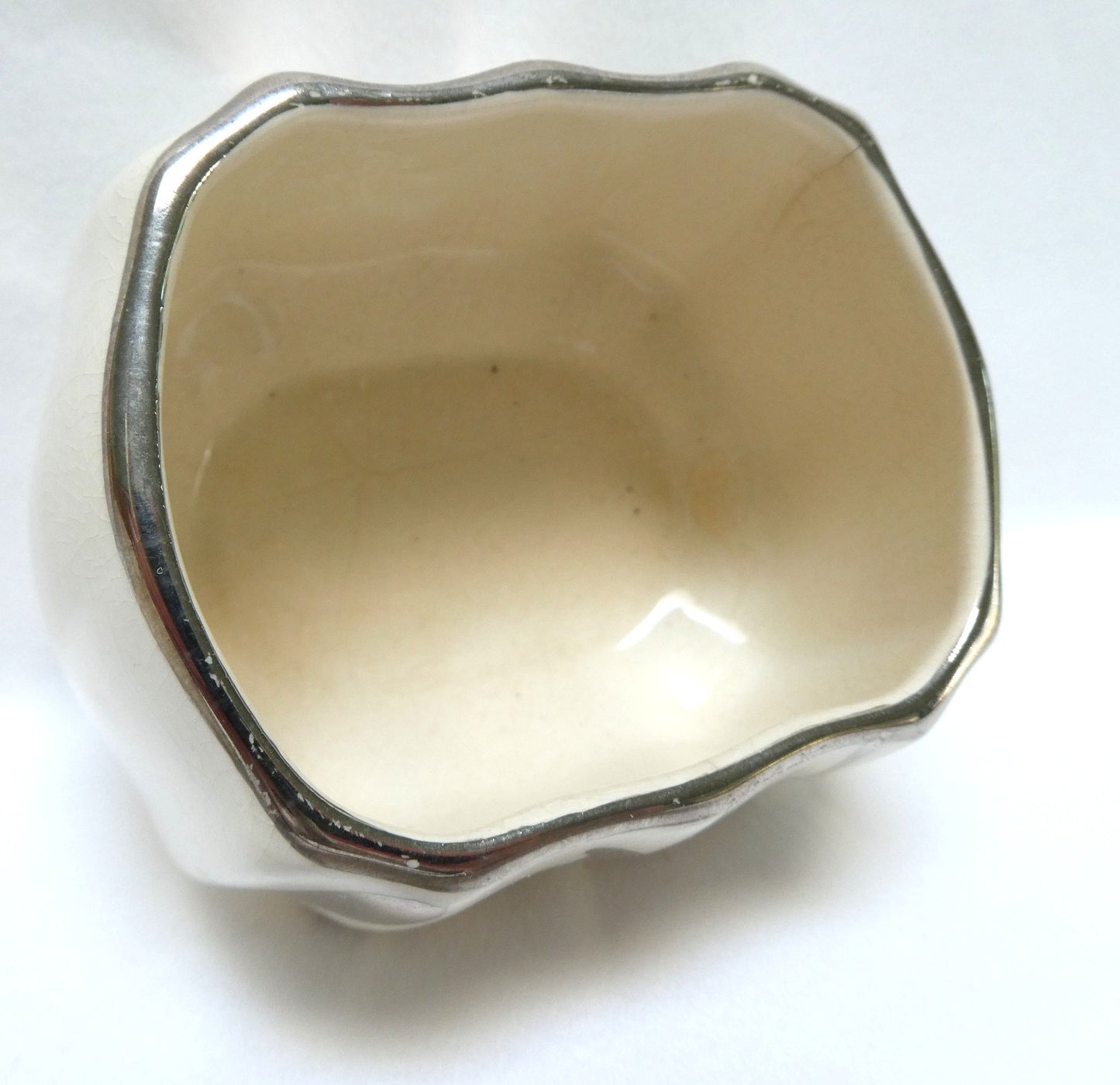 Sandland Silver Lusterware CREAM AND SUGAR BOWL, by Sandland Ware of England