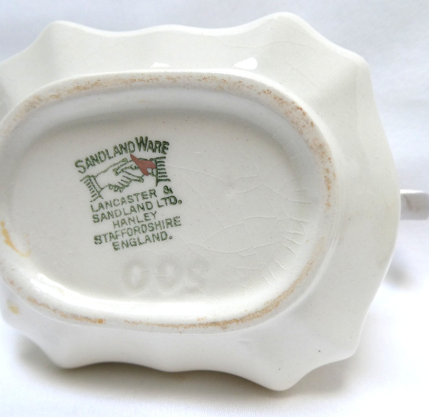 Sandland Silver Lusterware CREAM AND SUGAR BOWL, by Sandland Ware of England
