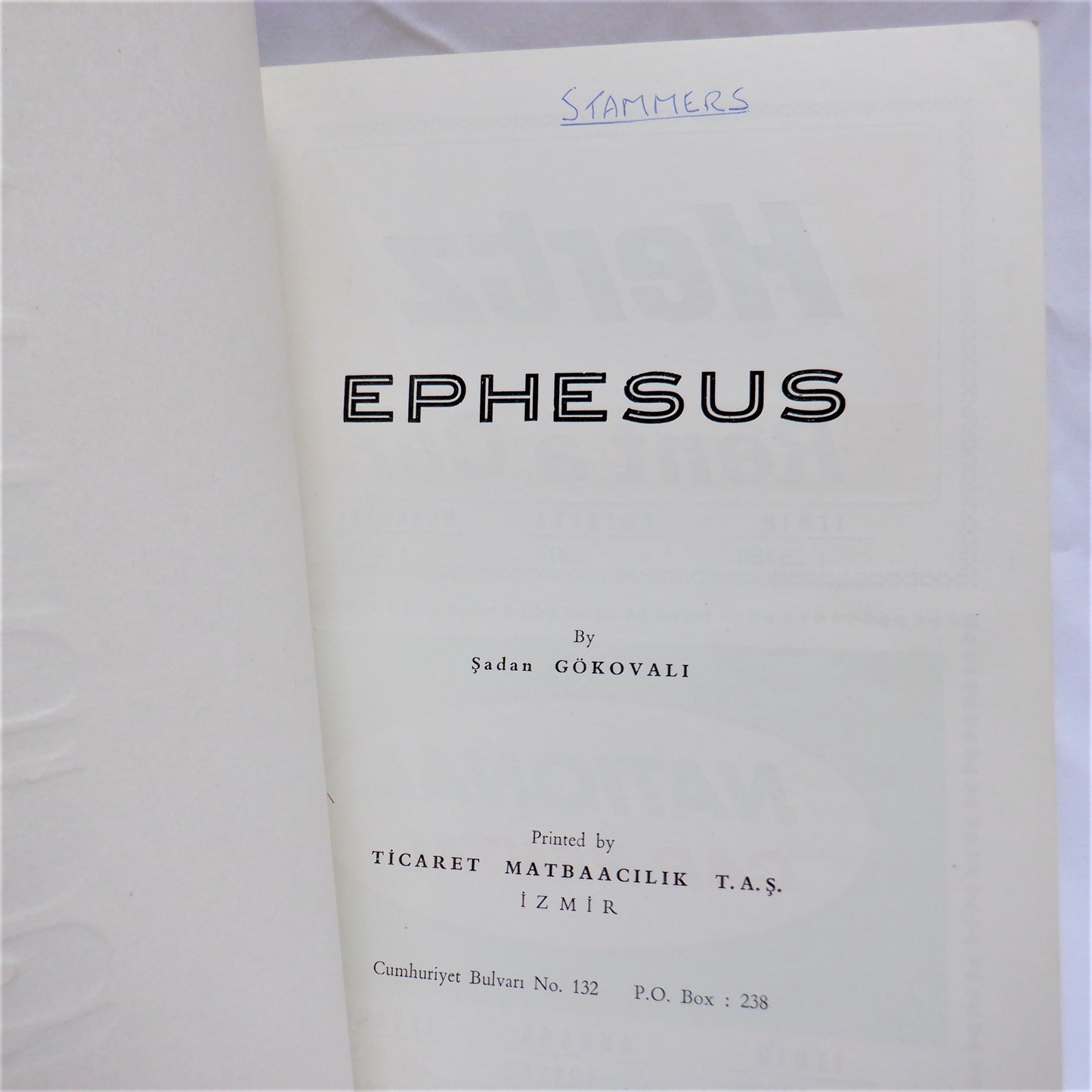 PHOTO TOURS OF EPHESUS, Turkey's Central Aegean Region, Guide Book with Pictures in Color, 1950's