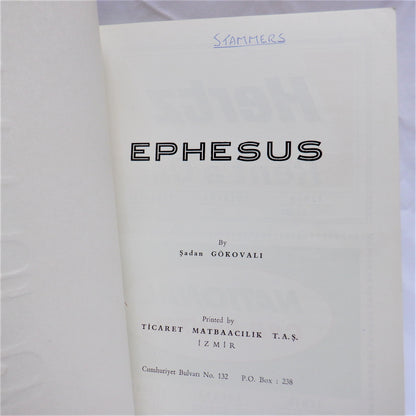 PHOTO TOURS OF EPHESUS, Turkey's Central Aegean Region, Guide Book with Pictures in Color, 1950's