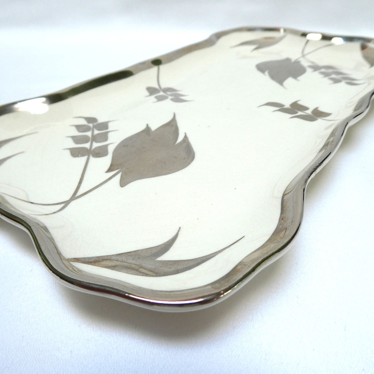 Sandland Silver Lusterware SMALL SERVING TRAY, by Sandland Ware of England
