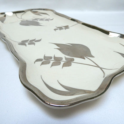 Sandland Silver Lusterware SMALL SERVING TRAY, by Sandland Ware of England