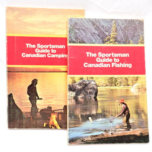 THE SPORTSMAN GUIDE TO CANADIAN FISHING, and THE SPORTSMAN GUIDE TO CANADIAN CAMPING, by Rock City Tobacco Company (1971 1st Ed.)