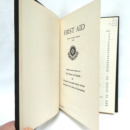 FIRST AID GUIDE, Hardcover Handbook by St. John's Ambulance, 1970