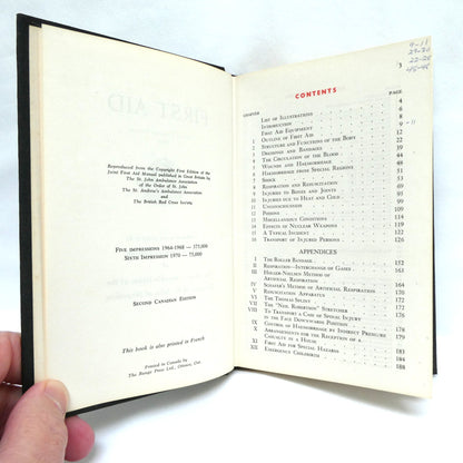 FIRST AID GUIDE, Hardcover Handbook by St. John's Ambulance, 1970