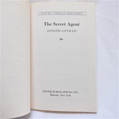 THE SECRET AGENT, A Spy Novel by Joseph Conrad, 2001