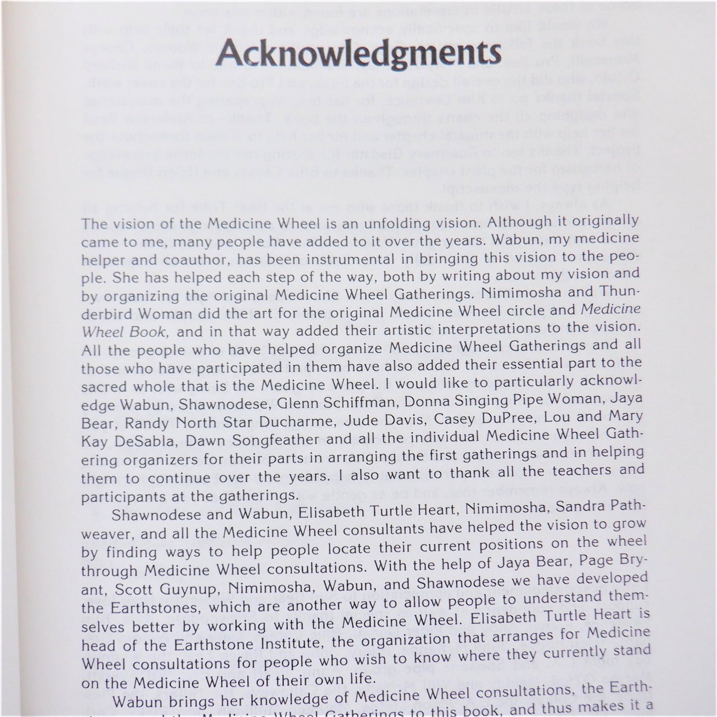 DANCING WITH THE WHEEL, The Medicine Wheel Workbook, by Sun Bear, Wabun Wind, and Crysalis Mulligan, 1992