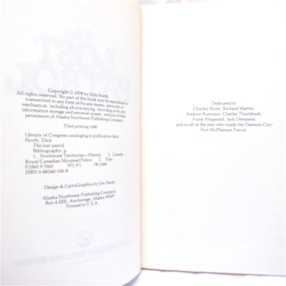 THE LOST PATROL, A Classic Canadian Adventure by Dick North, 1980
