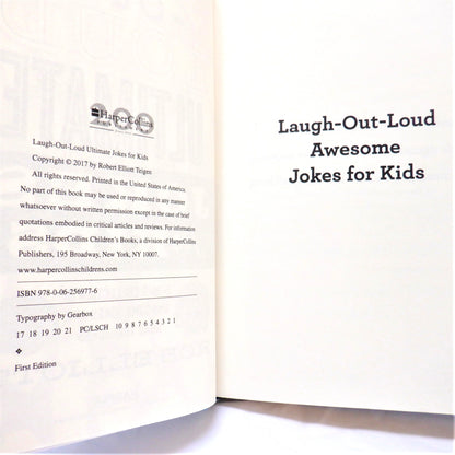 LAUGH OUT LOUD ULTIMATE, Jokes for Youth of All Ages, by Rob Elliott, (2017 1st Ed.)