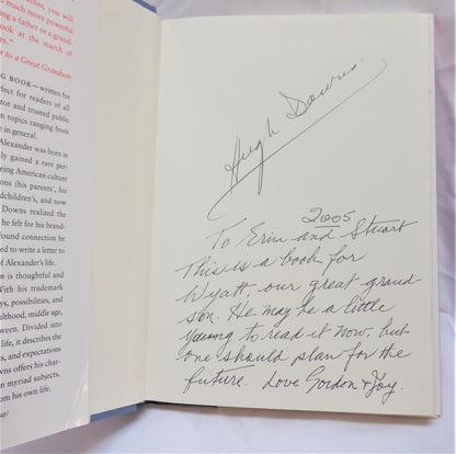 LETTER TO A GREAT GRANDSON, A Message of Love, Advice, and Hopes for the Future, by Hugh Downs (1st Ed. SIGNED)