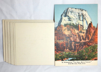 Vintage Hand-Tinted Mini Snapshot Set of 25 Utah and Arizona scenes, 1930's