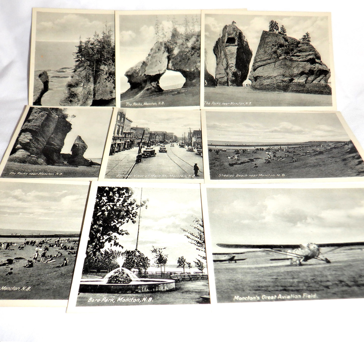 MONCTON, NEW BRUNSWICK: Pack of 20 'Latest Design' Antique Snapshots from the Early Century! 1920's