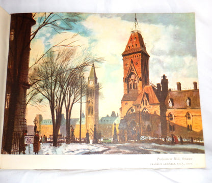 CITIES OF CANADA, A Privately Published Art Book by The House of Seagram, 1953