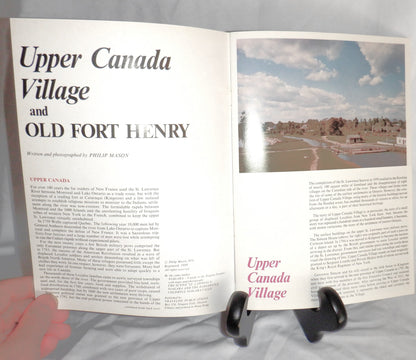 UPPER CANADA VILLAGE and OLD FORT HENRY, Ontario!  A TRAVELPIC Publication Souvenir Tourist Guide Book, 1980