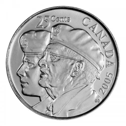 2005-P CANADIAN QUARTERS, Year of the Veteran, Brand New Uncirculated Full Roll of 40 each.