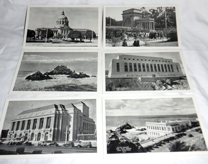 'SAN FRANCISCO, USA: A RARE 20 Postcard Collection of Vintage B&W Souvenir Photographs of 1936 San Francisco, in the Original Mailing Package!