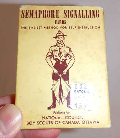 SEMAPHORE, Self-Instruction Signalling Cards, by the Boy Scouts of Canada, Ottawa, 1950's