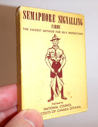 SEMAPHORE, Self-Instruction Signalling Cards, by the Boy Scouts of Canada, Ottawa, 1950's