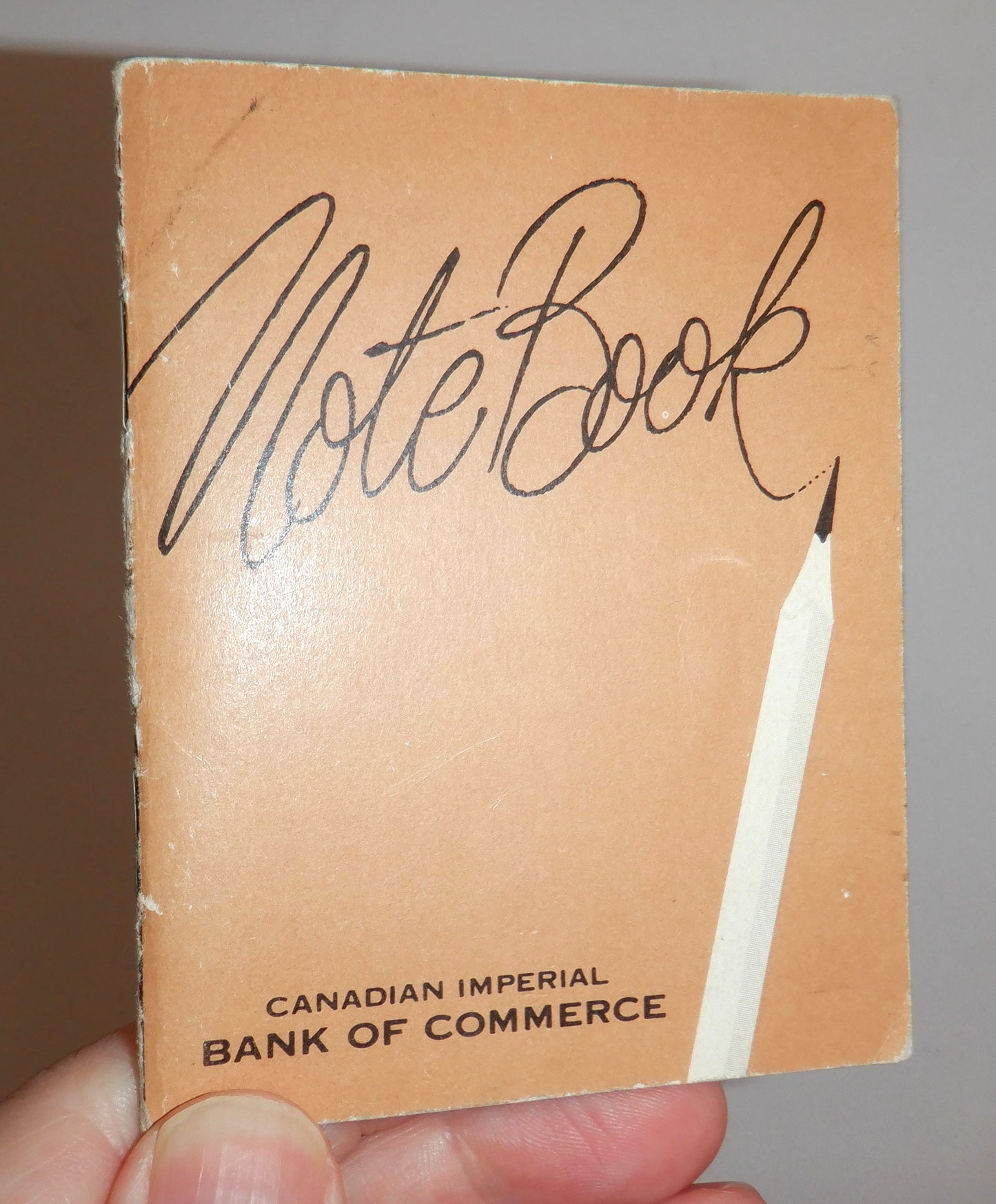 VINTAGE BLANK NOTE BOOK, by The Canadian Imperial Bank of Commerce (CIBC) 1966-1967