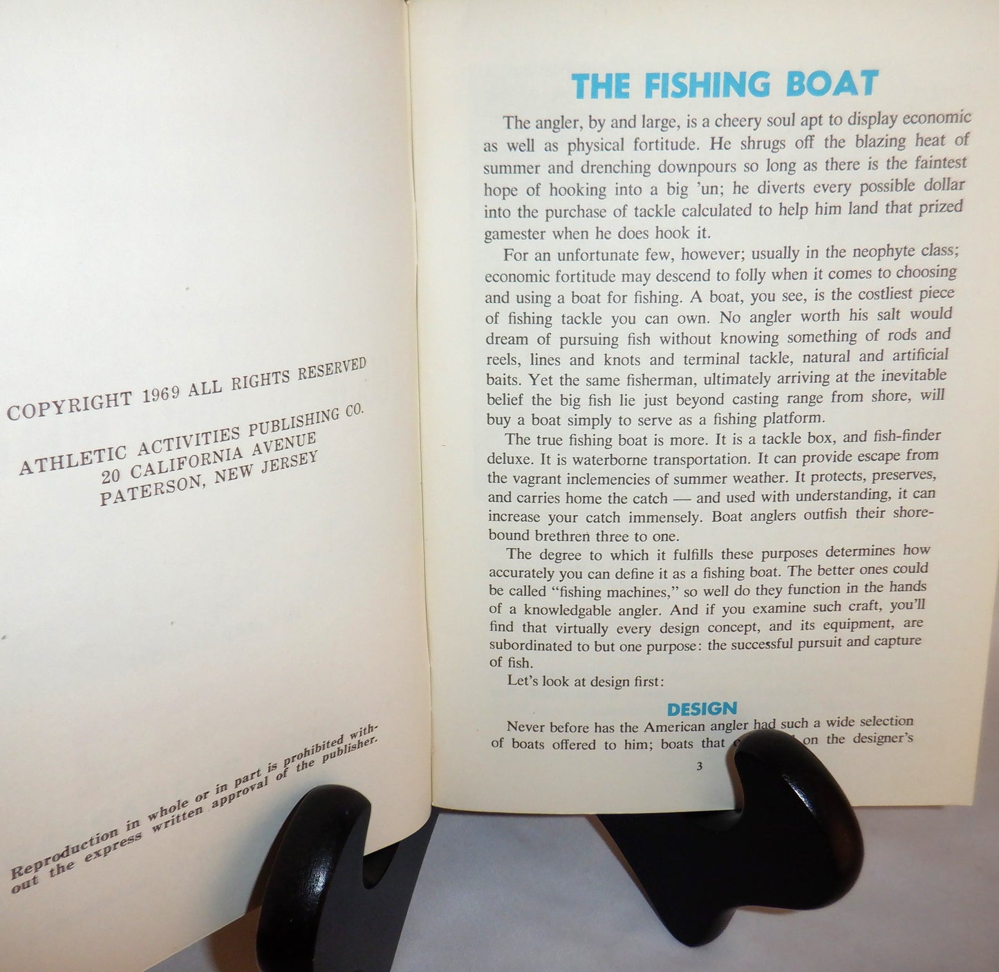 FISHERMEN'S GUIDE TO SMALL BOATS: A Guidebook by Jim Martenhoff, and The GARCIA Corporation, 1969