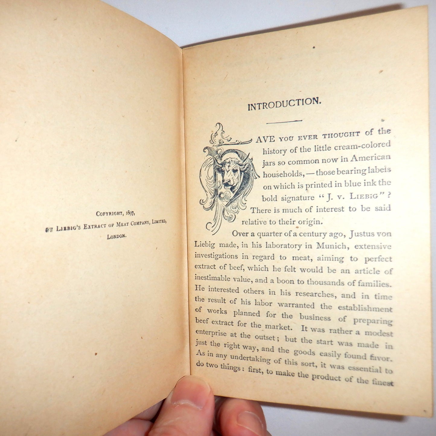 LIEBIG COMPANY'S COOK BOOK; One Hundred Ways to Use Liebig Company's Extract of Beef: A Guide for American Housewives, by Miss Maria Parloa. Published in 1897.