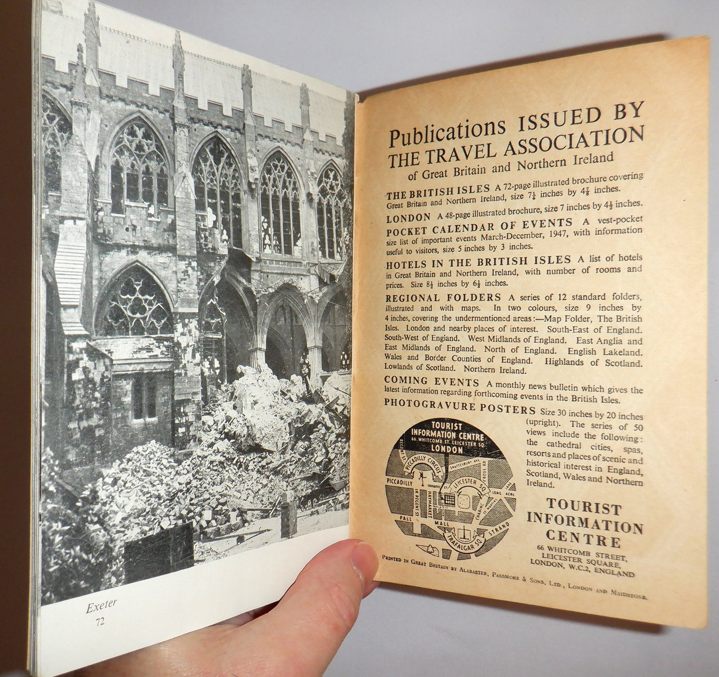 THE BRITISH ISLES, A Cunard White Star Travel Guidebook to England, Scotland, Wales and Northern Ireland, 1940's