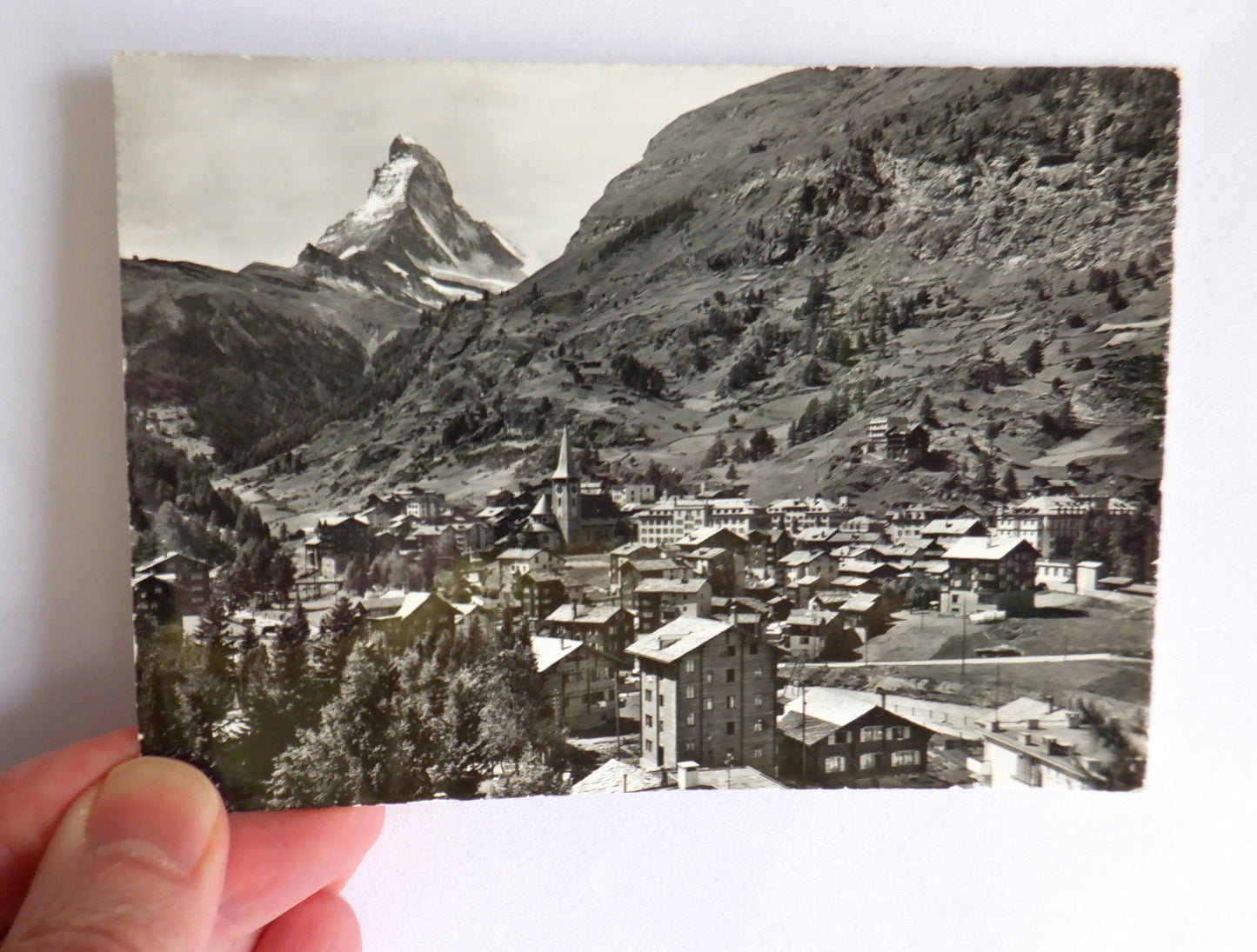 POSTCARD, Set of 1, The Famous Matterhorn in Zurich, SWITZERLAND