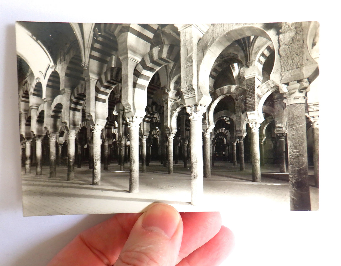 POSTCARD, Set of 2, Vintage Interior View Postcards in Black & White of Cordoba Cathedral, SPAIN