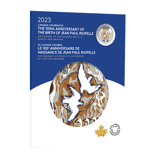2023 Commemorative Collector 7-COIN Keepsake Card – 100th Anniversary of the Birth of Jean Paul Riopelle