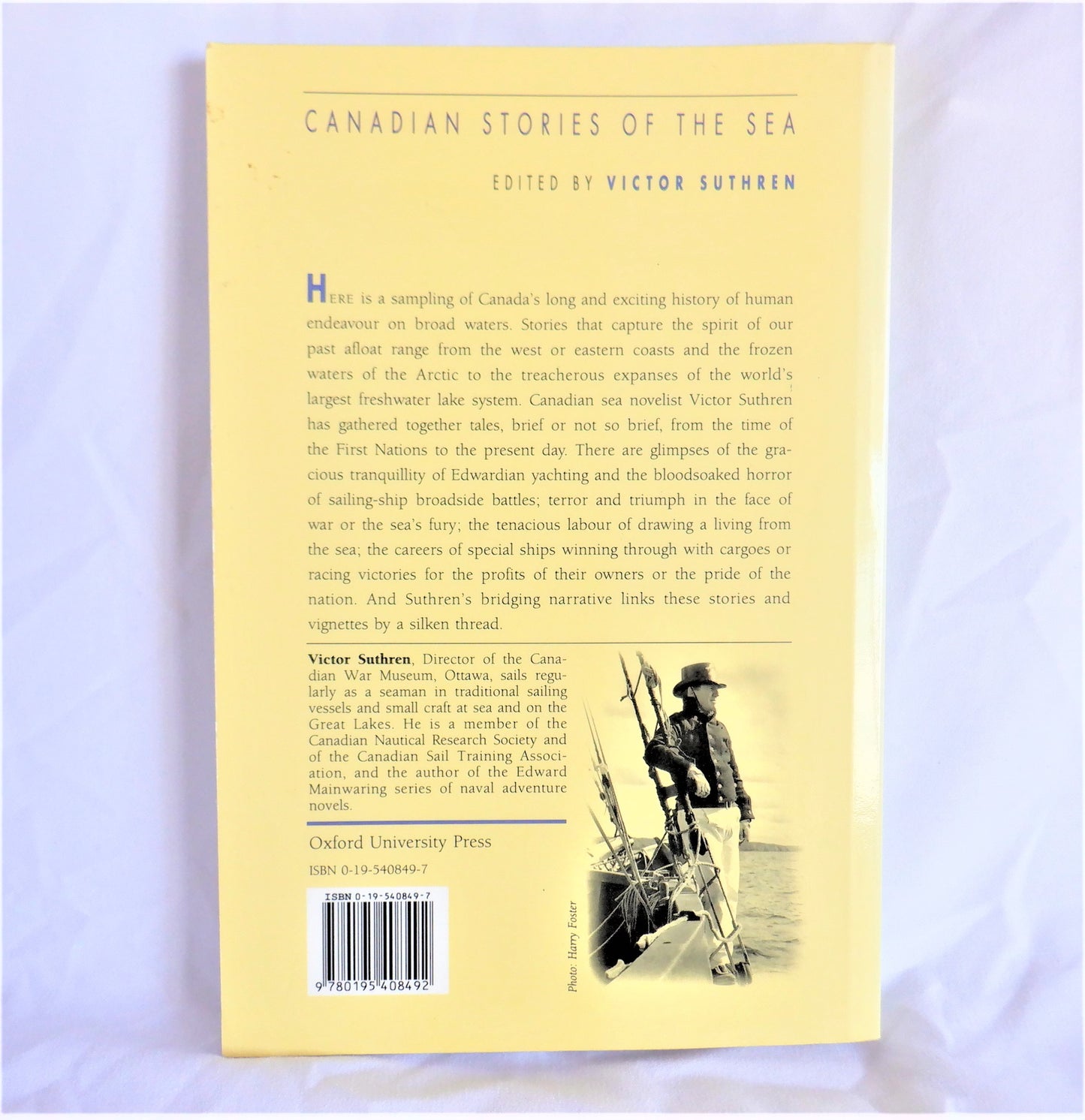 CANADIAN STORIES OF THE SEA, A Collection of Stories, Edited by Victor Suthren (1st Ed. SIGNED)