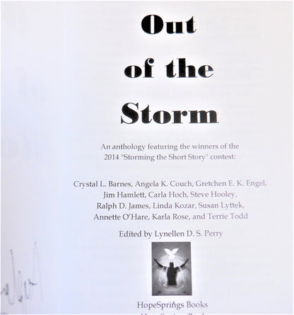 OUT OF THE STORM, A Collection of Award-Winning Short Stories, Edited by Lynellen D.S. Perry (1st Ed. SIGNED)