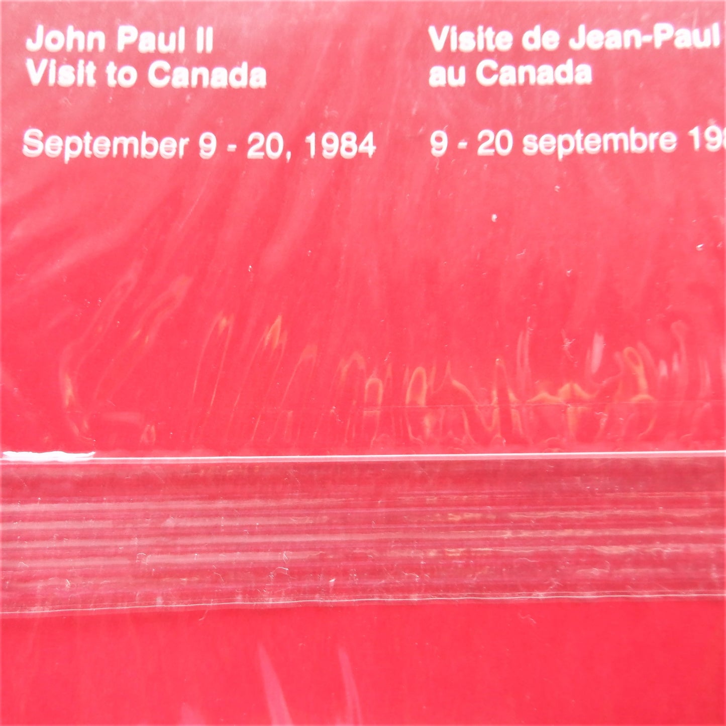 Vintage 2-Stamp Souvenir Set, POPE JOHN PAUL II, Papal Visit to Canada 1984