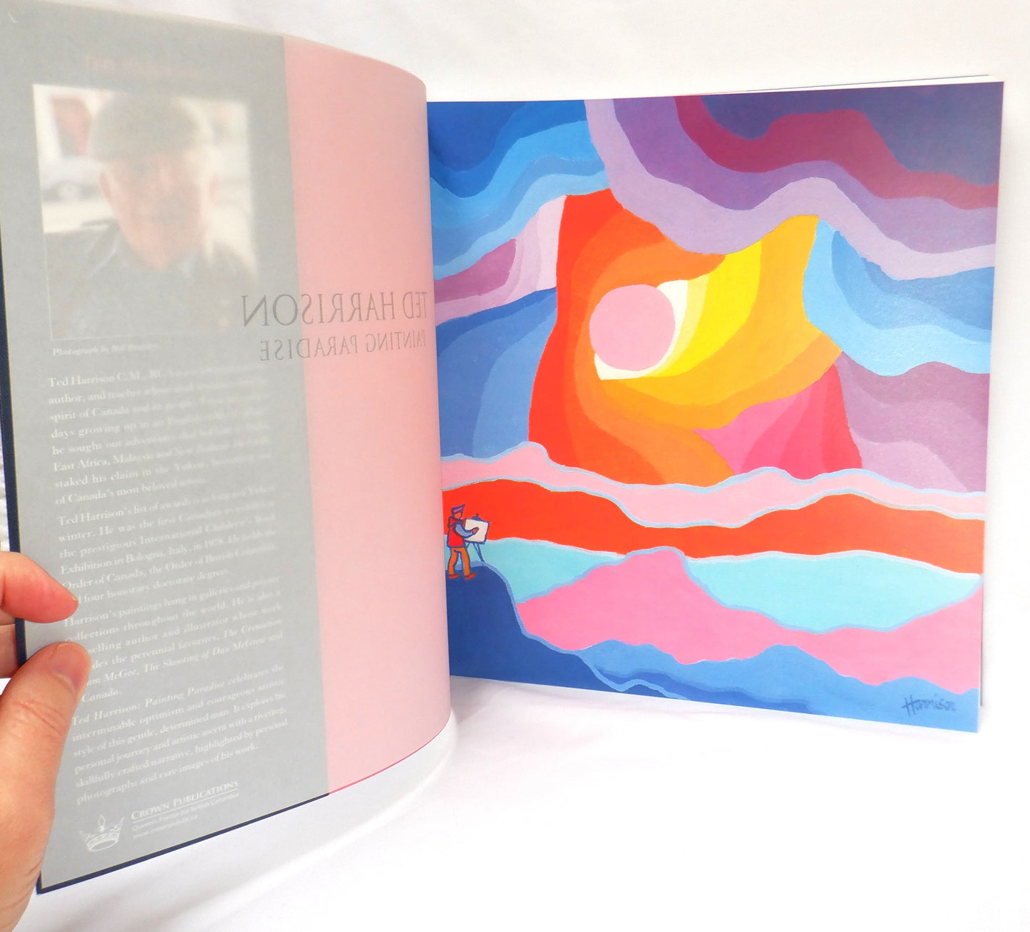 TED HARRISON PAINTING PARADISE; A Biography by Katherine Gibson (1st Ed. FLAT SIGNED)