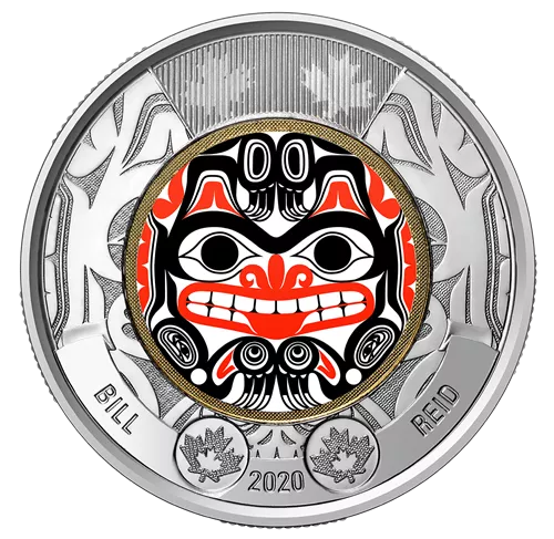 2020 BILL REID 6-Coin Canadian Commemorative Collector Set, Includes TWO TOONIES: Coloured & Non-Coloured!