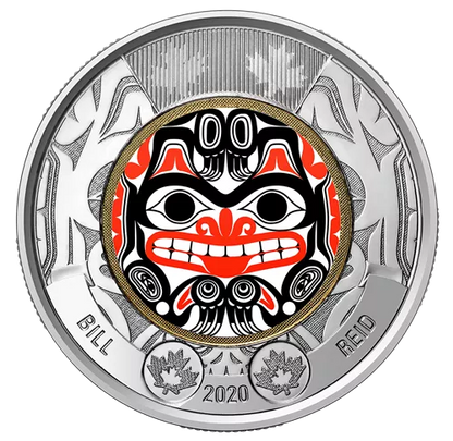 2020 BILL REID 6-Coin Canadian Commemorative Collector Set, Includes TWO TOONIES: Coloured & Non-Coloured!