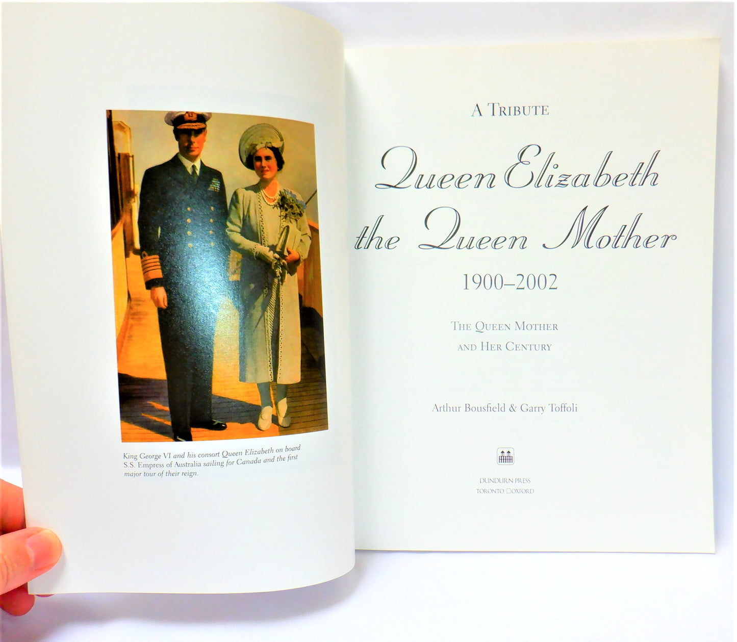 QUEEN ELIZABETH The Queen Mother 1900-2002, A Tribute by Arthur Bousfield & Garry Toffoli (2002 1st Ed.)